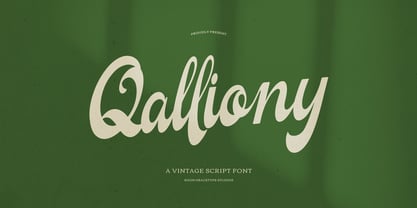 Qalliony Font Poster 1