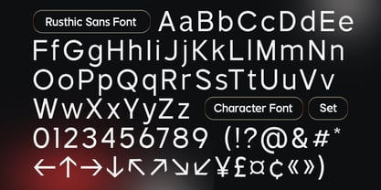 TRT Rusthic Font Poster 2