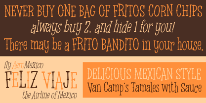 Chicharron Font Poster 3