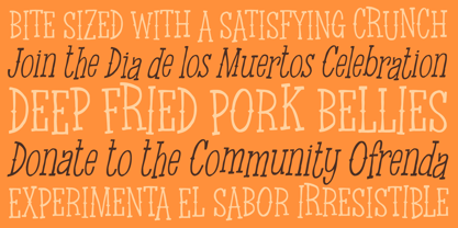 Chicharron Font Poster 2