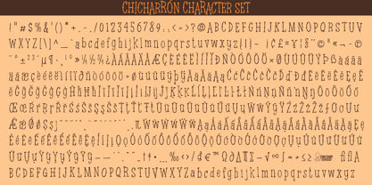Chicharron Font Poster 6