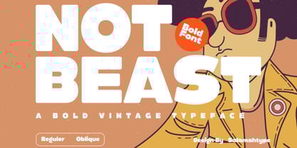 Not Beast Font Poster 1