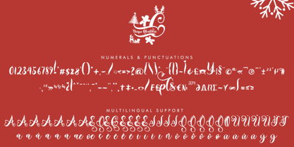 Unique Christmas Monogram Font Poster 6