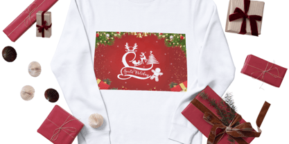 Unique Christmas Monogram Font Poster 4