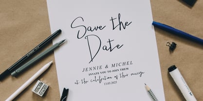 Yourvika Signature Font Poster 10