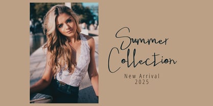 Yourvika Signature Font Poster 5