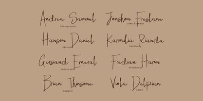 Yourvika Signature Font Poster 9