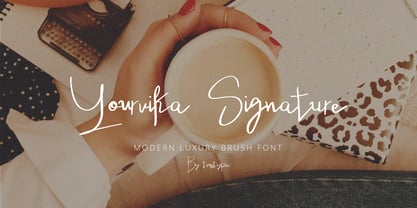 Yourvika Signature Font Poster 1