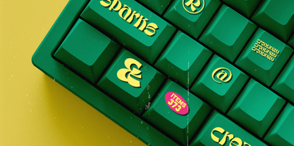 Bright Screen Font Poster 5