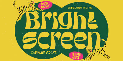 Bright Screen Font Poster 1