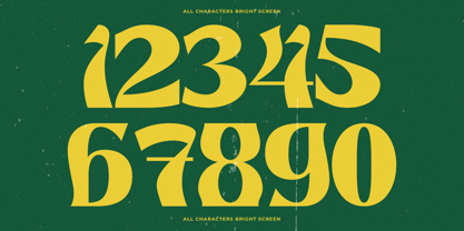 Bright Screen Font Poster 8