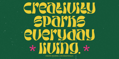 Bright Screen Font Poster 6