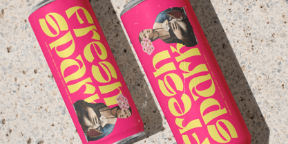 Bright Screen Font Poster 2