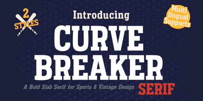 Curve Breaker Font Poster 1