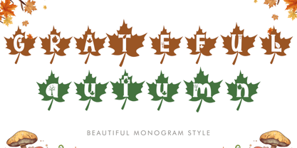 Grateful Autumn Font Poster 1