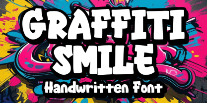 Graffiti Smile Font Poster 1