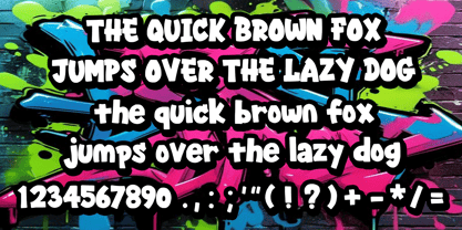 Graffiti Smile Font Poster 4