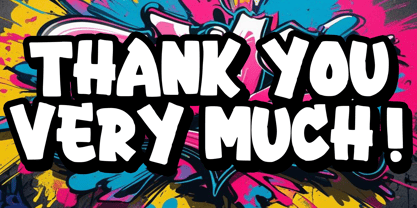 Graffiti Smile Font Poster 5