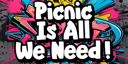 Graffiti Smile Font Poster 3