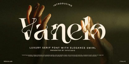 Vanelost Font Poster 1