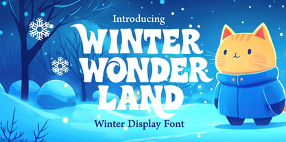Winter Wonder Land Font Poster 1