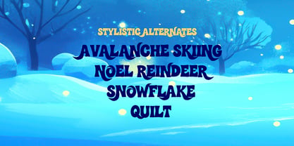 Winter Wonder Land Font Poster 3