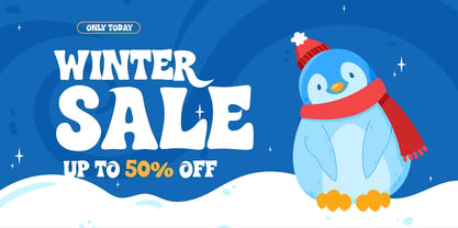 Winter Wonder Land Font Poster 4
