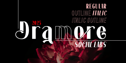 Dramora Font Poster 1