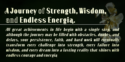 Dramora Font Poster 4