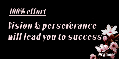 Dramora Font Poster 3