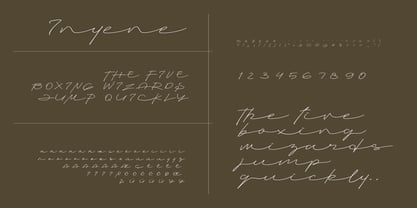 Inyene Font Poster 8
