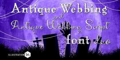 ZP Antique Webbing Font Poster 1