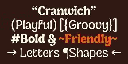 Cranwich Font Poster 4