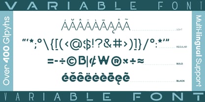Navigable Variable Font Poster 5