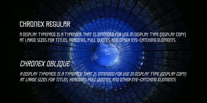 Chronex Font Poster 4