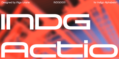 INDG Actio Font Poster 1
