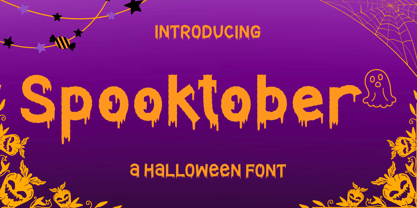 Spooktober Font Poster 1