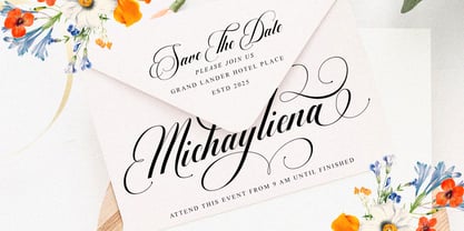 Barlimena Script Font Poster 2