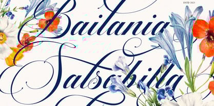 Barlimena Script Font Poster 13
