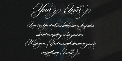 Barlimena Script Font Poster 7