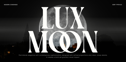 Lux Moon Font Poster 1