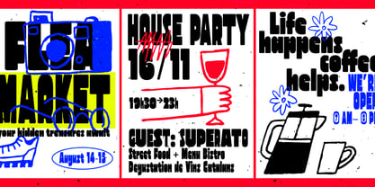 DT Synthaxel Display Font Poster 9