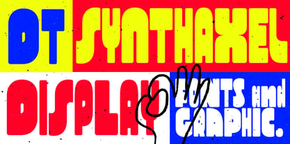 DT Synthaxel Display Font Poster 1