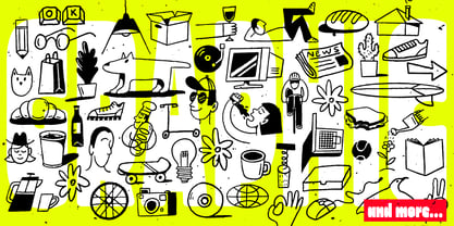 DT Synthaxel Display Font Poster 10