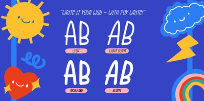 Fox Write Font Poster 2