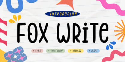Fox Write Font Poster 1