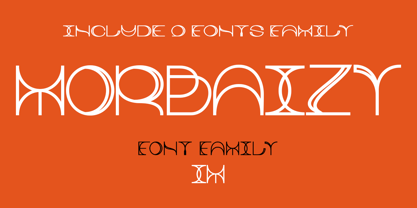 Morbaizy Family Font Poster 1