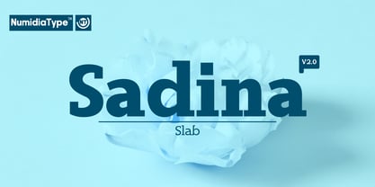 Sadina Slab Font Poster 1
