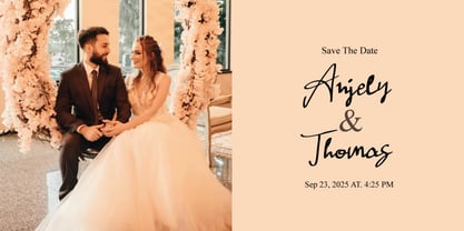 Anthus Signature Font Poster 2