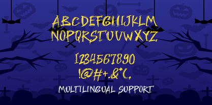 Witch mire Font Poster 2